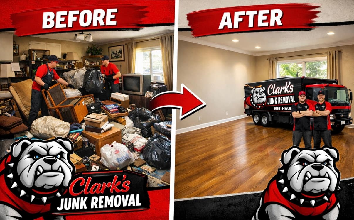 Full property cleanout by Clark's Junk Removal